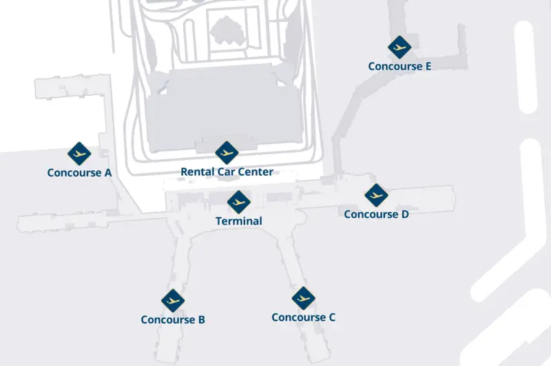 CLT Airport Terminal Map