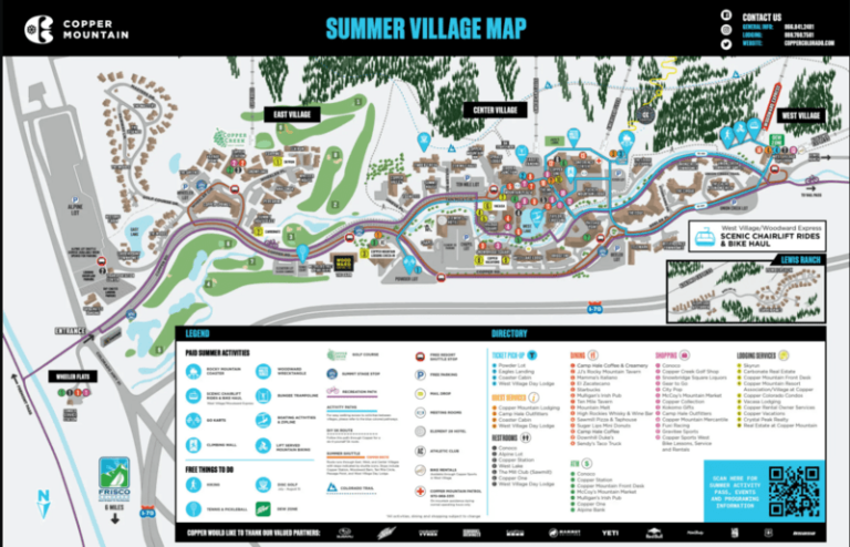 Parking At Copper Mountain 2023 24 5 Things To Know CZSM Summer Village Map Copper Mountain 768x494 