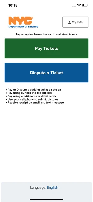 NYC Parking Tickets Dispute
